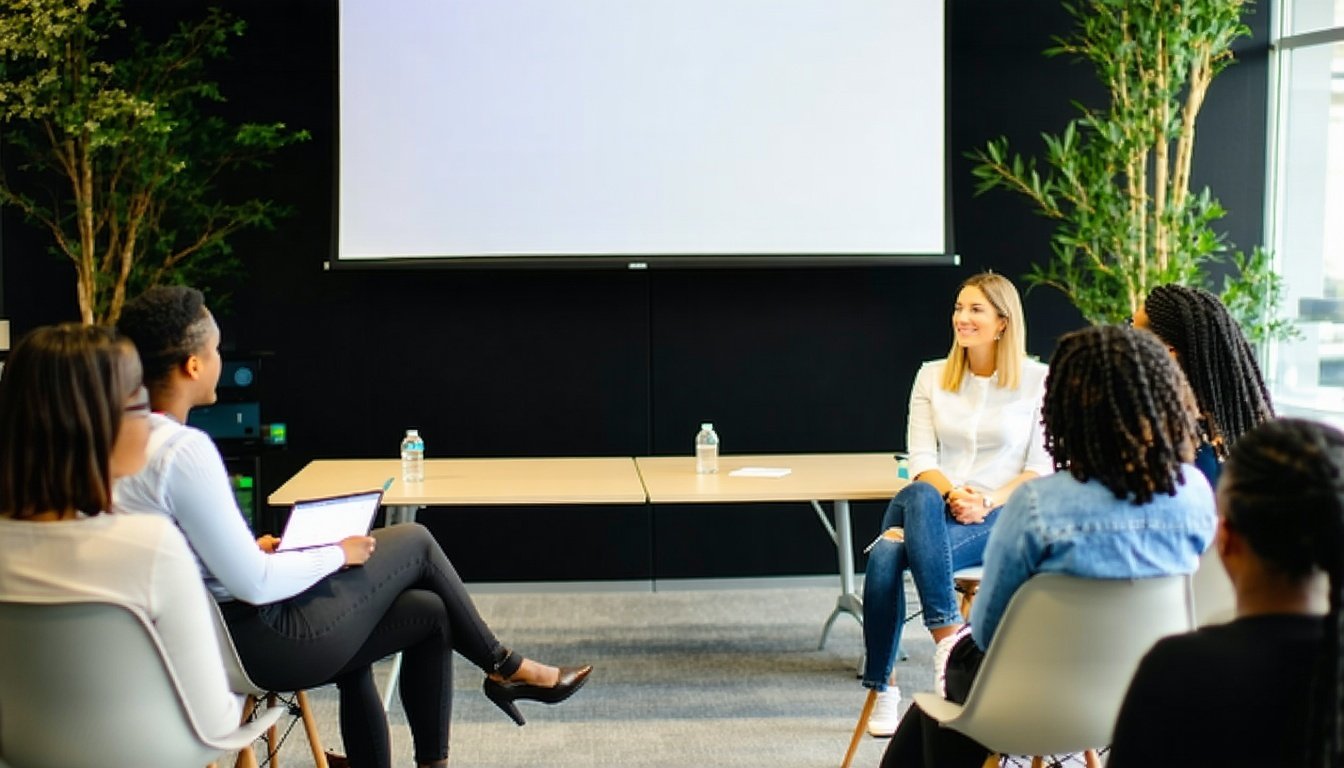 Coaching session focused on career transition and professional growth